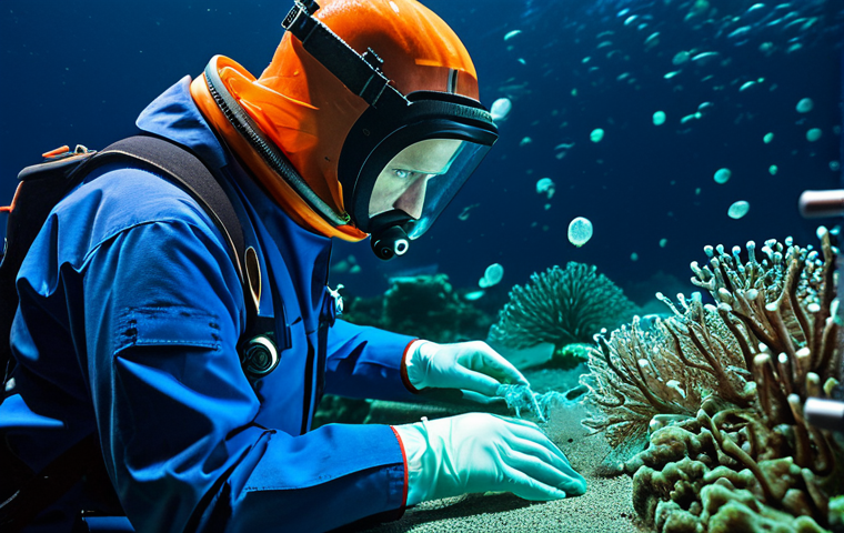 Deep Sea Microbiologist**

"A professional marine biologist in a research submarine, observing a cluster of newly discovered deep-sea microorganisms, fully clothed in appropriate research attire, safe for work, perfect anatomy, natural proportions, underwater scene, bioluminescent creatures, high quality, professional photography, family-friendly, well-formed hands, proper finger count."

**