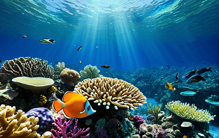 해양생물 유전자 편집 기술 - **Prompt:** "A marine biologist in a lab coat, examining a genetically modified algae sample under a...