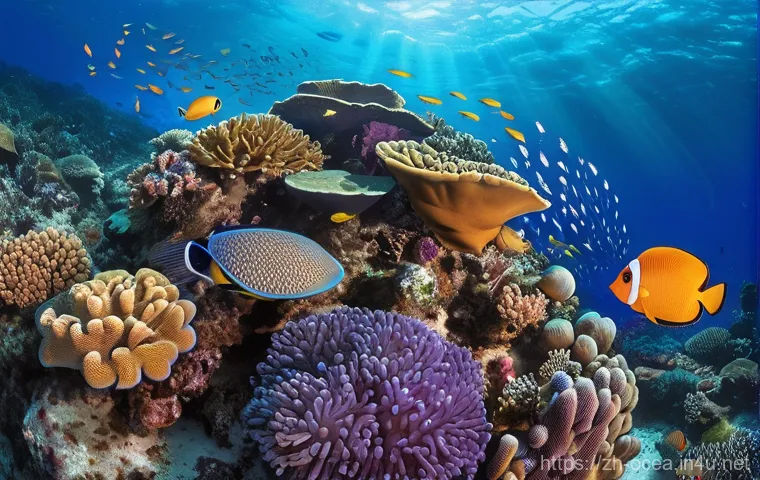 해양생물 종다양성과 진화 - **Prompt 1: Deep-Sea Bioluminescence Symphony**
    A breathtaking, high-resolution image capturing ...